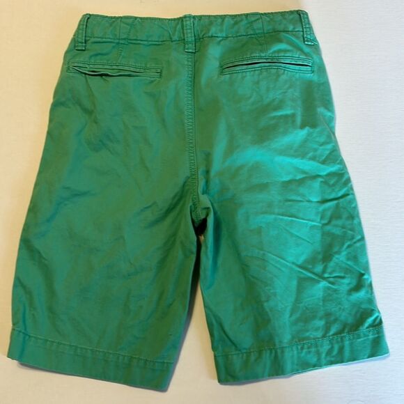 VINEYARD VINES GAP Size 14 Slim Boy's Cotton Chino Shorts Plaid Yellow Green - Picture 14 of 14